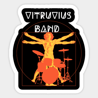 Vitruvius band  art Da Vinci orchestra Sticker